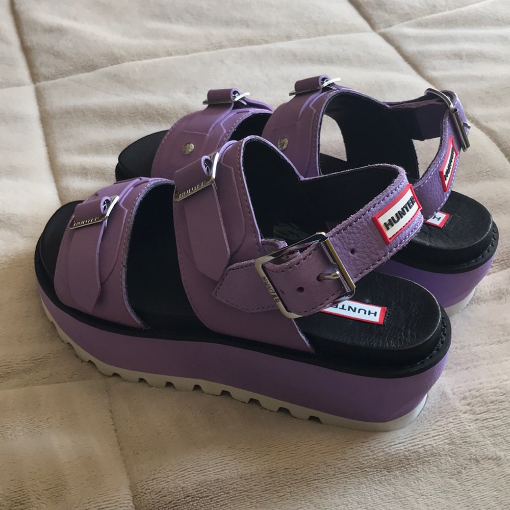 HUNTER Platform Sandals with Buckle